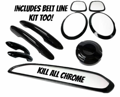 MINI F55 5 Door Black Out / De Chrome Kit - Kill All Chrome Kit