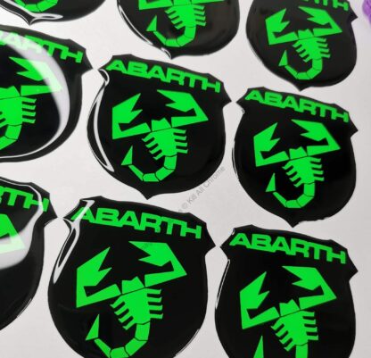 500 ABARTH 595 695 -  Domed Gel Badge Overlays - Image 4