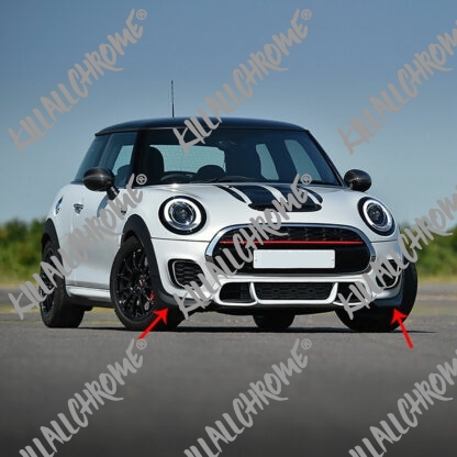 Gen 3 F55 F56 F57 Mini Cooper S JCW Corner Pro Splitters 2014+ - Onwards John Cooper Works - Image 2