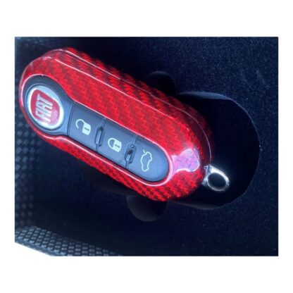 Replacement Remote Key Cover for Abarth Fiat 500 595 Punto - Carbon Fibre - Image 14