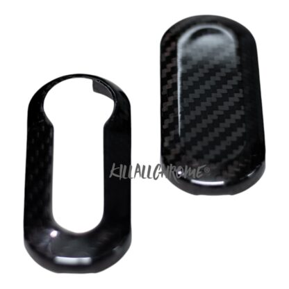 Replacement Remote Key Cover for Abarth Fiat 500 595 Punto - Carbon Fibre - Image 9