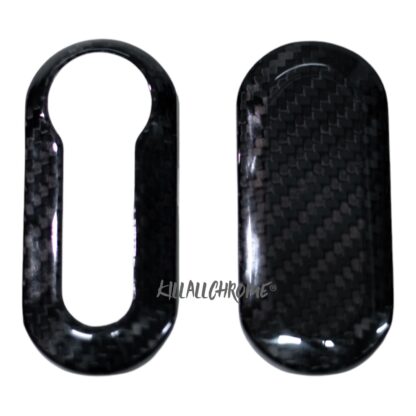 Replacement Remote Key Cover for Abarth Fiat 500 595 Punto - Carbon Fibre - Image 8