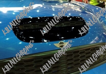 Gen 1 R53 R52 - Cooper S / JCW Air Vent Bonnet Scoop Replacement - Carbon Look - Image 2