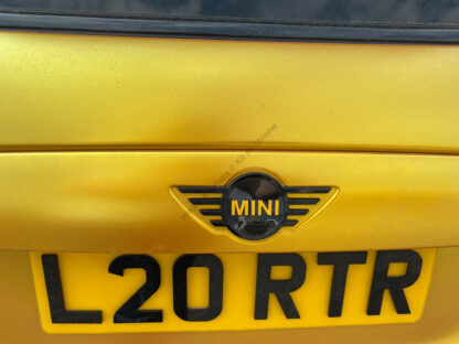 Genuine Mini Facelift LCI Gloss Black Badge Replacements - Front + Rear F55 F56 F57 - Image 2