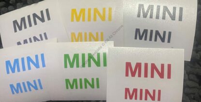 Mini Gen 3 LCI Badge Logo Decal - Font Sticker - Image 3