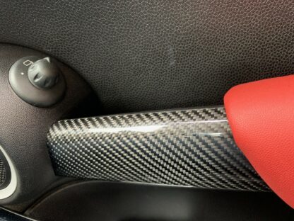 Genuine Carbon Fibre Door Pull Covers Gen 2 - R55 R56 R57 R58 R59 - Image 2