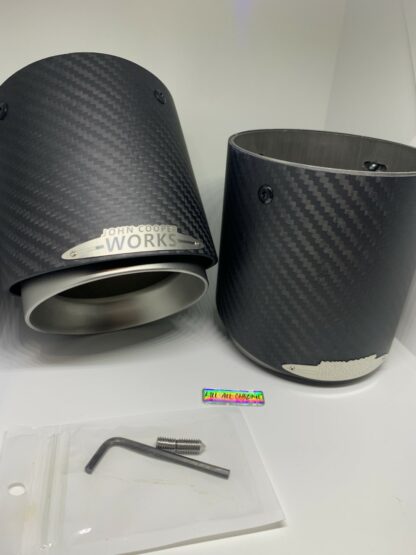 MINI JCW Style Carbon Fibre Exhaust Tips - Gen 3 F54 F55 F56 F60 F57 - Image 7