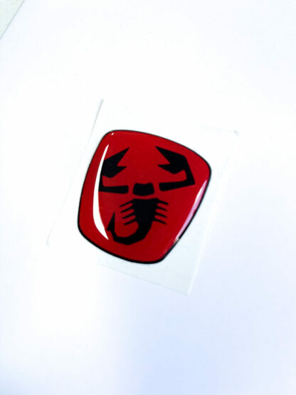 Abarth Steering Wheel Gel Badge Overlay - Image 4