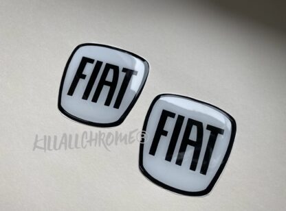 Fiat 500 Front + Rear Badge Gel Overlays