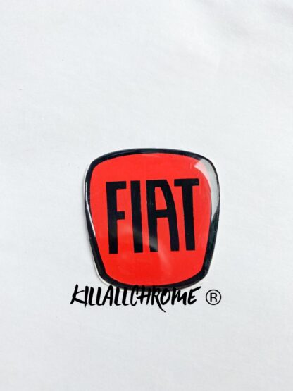 Fiat 500 Gel Steering Wheel Badge Overlay