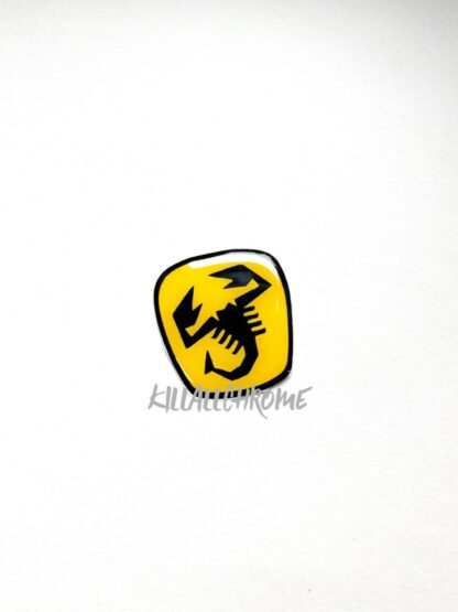 Abarth Steering Wheel Gel Badge Overlay