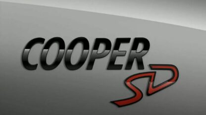 Genuine Mini Gloss Black Cooper S / SD Replacement Badge - Image 4