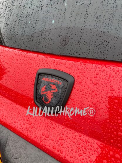 Rear Badge Cover Abarth - Logo Frame 500 595 695 - Image 3