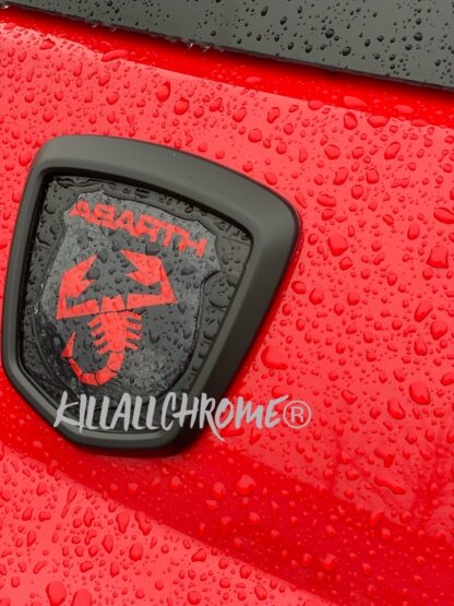 Rear Badge Cover Abarth - Logo Frame 500 595 695 - Image 2