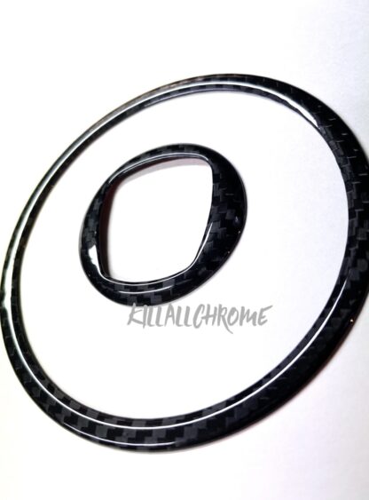 Fiat / Abarth 500 595 695 Steering Wheel Ring Covers - Carbon Fibre - Image 4