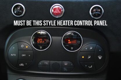 Abarth Fiat 500 AC Heater Control Cover ( Digital ) - Genuine Carbon Fibre - Image 5