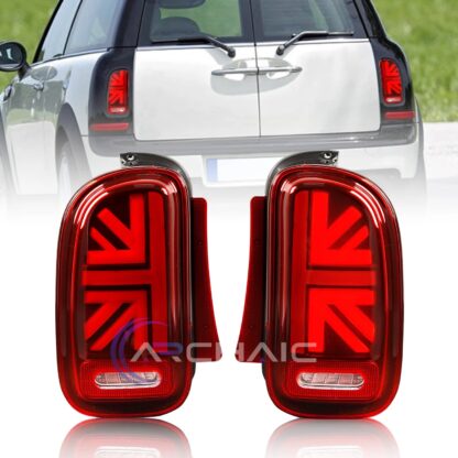 R55 MINI Clubman Black Union Jack Tail Lights 2007-2014 Red or Black Smoked - Image 7