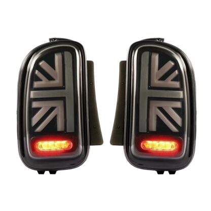 R55 MINI Clubman Black Union Jack Tail Lights 2007-2014 Red or Black Smoked - Image 4