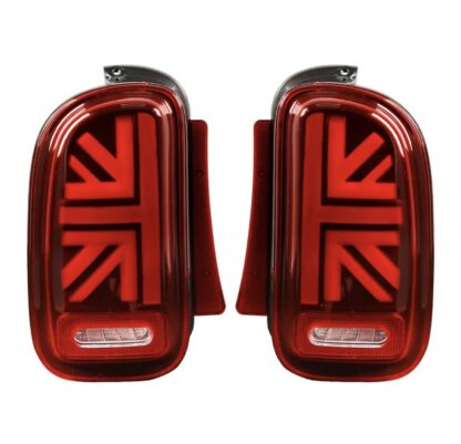 R55 MINI Clubman Black Union Jack Tail Lights 2007-2014 Red or Black Smoked - Image 3