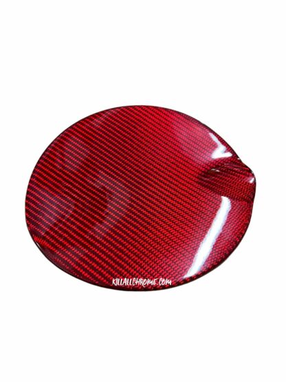 Abarth Fiat 500/595 Fuel/Petrol Gas Cap Cover Genuine Carbon - Image 2