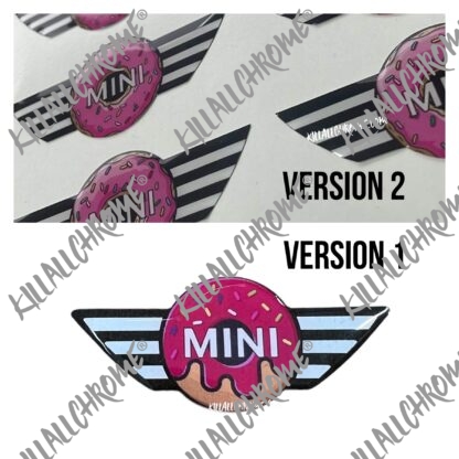 MINI Steering Wheel Badge Gel Sticker - Doughnut - Image 6