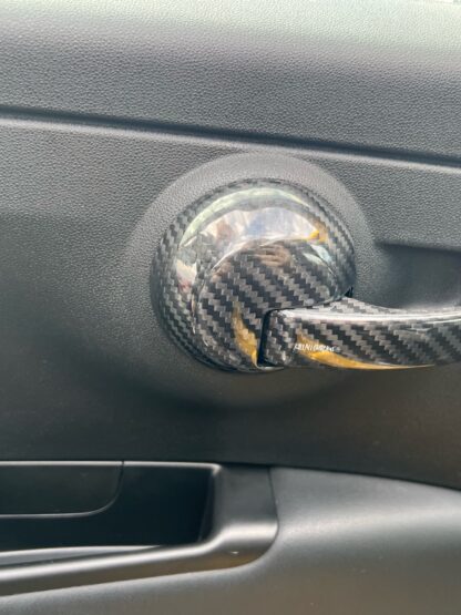 Interior Door Handle Carbon Fibre - Fiat 500 / Abarth - Image 18