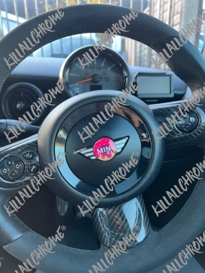 MINI Steering Wheel Badge Gel Sticker - Doughnut - Image 4