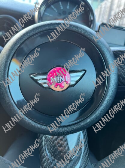 MINI Steering Wheel Badge Gel Sticker - Doughnut - Image 5