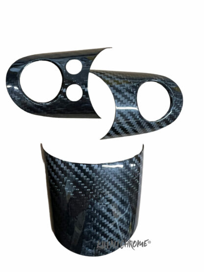 Mini Gen 1 Steering Wheel Spoke Covers - R50 R52 R53 - Genuine Carbon Fibre - Image 5