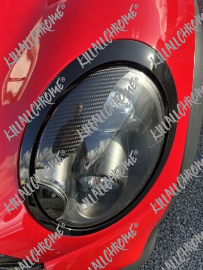 Angry Evil Eyes Covers - R55 R56 R57 R58 - Genuine Carbon Fibre - Image 2