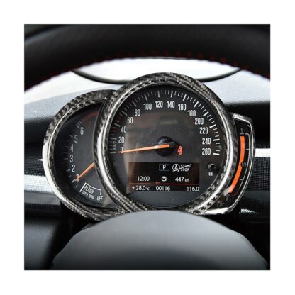 MINI F55 F56 F56 Analogue Rev Counter Speedo Carbon Fibre Cover - Image 2