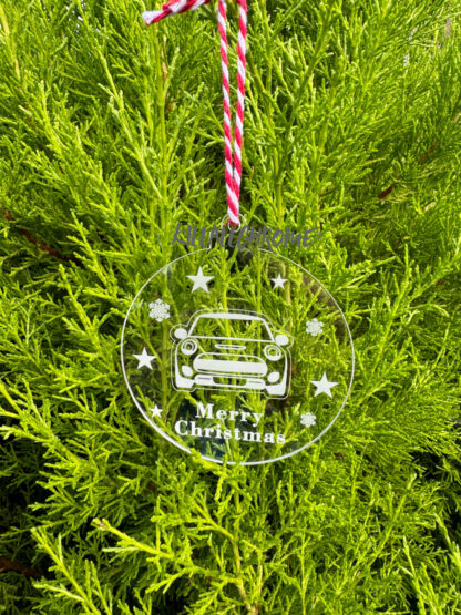 Hand Made Acrylic Bauble   - Christmas Hanger - Tree - Gift - Decoration - MINI Cooper - Image 5