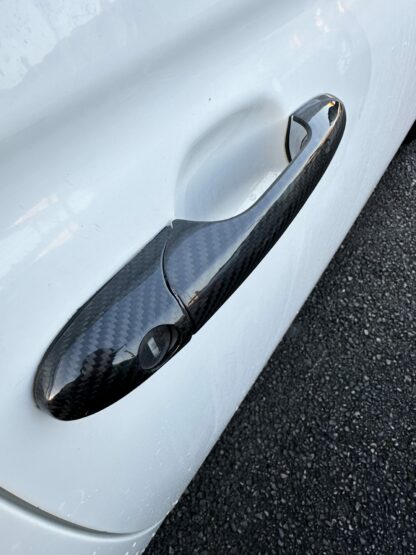 Door Handle Covers for Abarth / Fiat 500 / 595 Genuine Carbon Fibre - Image 9