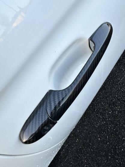 Door Handle Covers for Abarth / Fiat 500 / 595 Genuine Carbon Fibre - Image 10