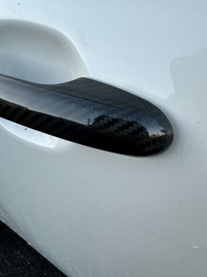 Door Handle Covers for Abarth / Fiat 500 / 595 Genuine Carbon Fibre - Image 12