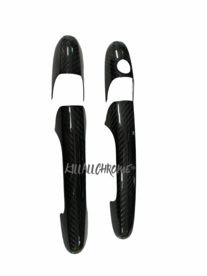 Door Handle Covers for Abarth / Fiat 500 / 595 Genuine Carbon Fibre - Image 5