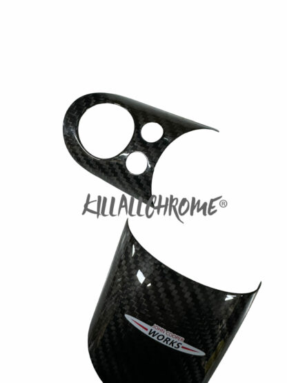 MINI Gen 1 Steering Wheel Spoke Covers With JCW Logo - R50 R52 R53 - Genuine Carbon Fibre - Image 5