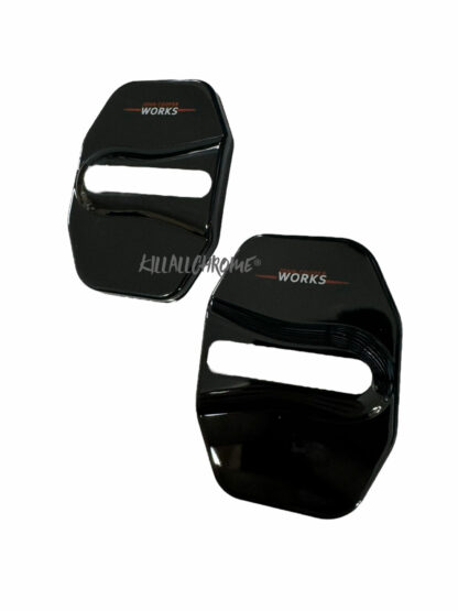 MINI Door Latch Covers - (Pair) - JCW Gloss Black - Image 3