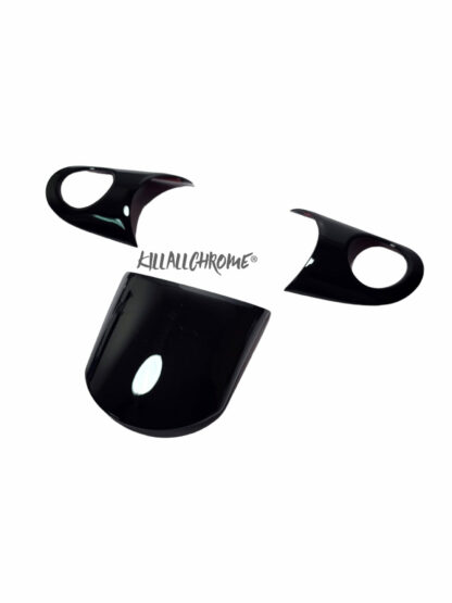 Mini Gen 1 Steering Wheel Spoke Covers - R50 R52 R53 - Multi Function - Gloss Black Matt Black Carbon Look