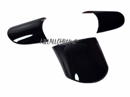 Mini Gen 1 Steering Wheel Spoke Covers - R50 R52 R53 - Non Multi Function - Gloss Black Matt Black Carbon Look - Image 4