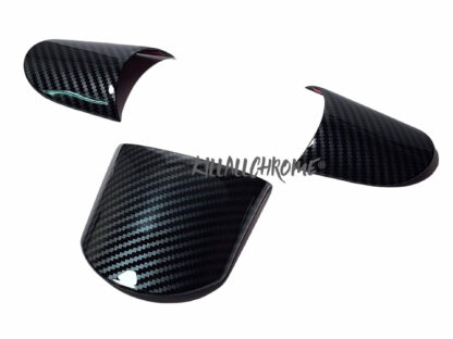 Mini Gen 1 Steering Wheel Spoke Covers - R50 R52 R53 - Non Multi Function - Gloss Black Matt Black Carbon Look - Image 7