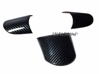 Mini Gen 1 Steering Wheel Spoke Covers - R50 R52 R53 - Non Multi Function - Gloss Black Matt Black Carbon Look - Image 8