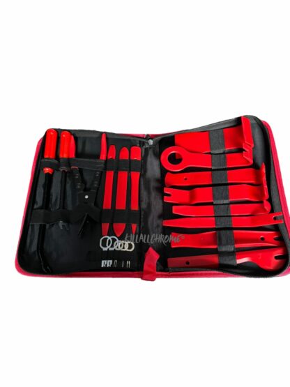 19Pcs Car Door Trim Panel Removal Install Tool Kit Molding Pry Interior Clip Set