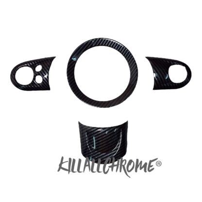 Mini Gen 2 Steering Wheel Spoke Covers + Ring Combo Gloss Black, Carbon Look, Matt Black R55 R56 R57 R58 R59 R60 R61 - Image 3