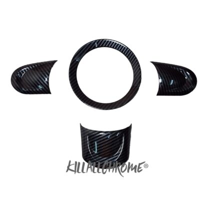 Mini Gen 2 Steering Wheel Spoke Covers + Ring Combo Gloss Black, Carbon Look, Matt Black R55 R56 R57 R58 R59 R60 R61 - Image 2