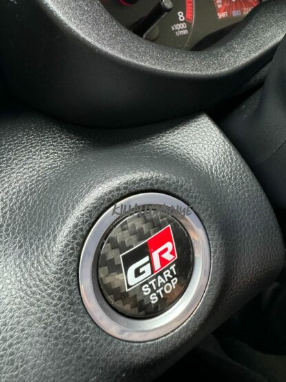 Toyota Yaris GR Genuine Carbon Fibre Start Stop Button Cover - Image 2