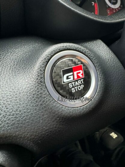 Toyota Yaris GR Genuine Carbon Fibre Start Stop Button Cover - Image 3