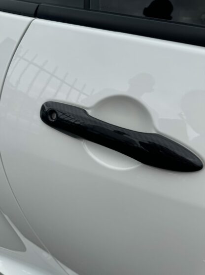 Toyota Yaris GR Genuine Carbon Fibre Door Handle Covers Black Normal Twill - Image 14