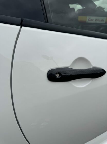 Toyota Yaris GR Genuine Carbon Fibre Door Handle Covers Black Normal Twill - Image 15