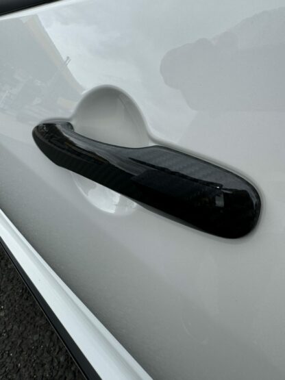 Toyota Yaris GR Genuine Carbon Fibre Door Handle Covers Black Normal Twill - Image 12